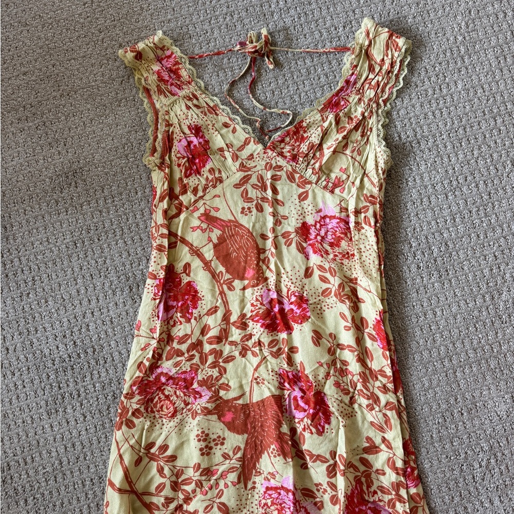 Anthropolgie Floral Sleeveless Dress